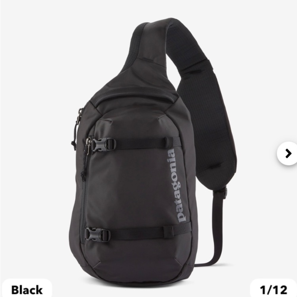 NWT Patagonia Atom Sling Bag 8L - Black